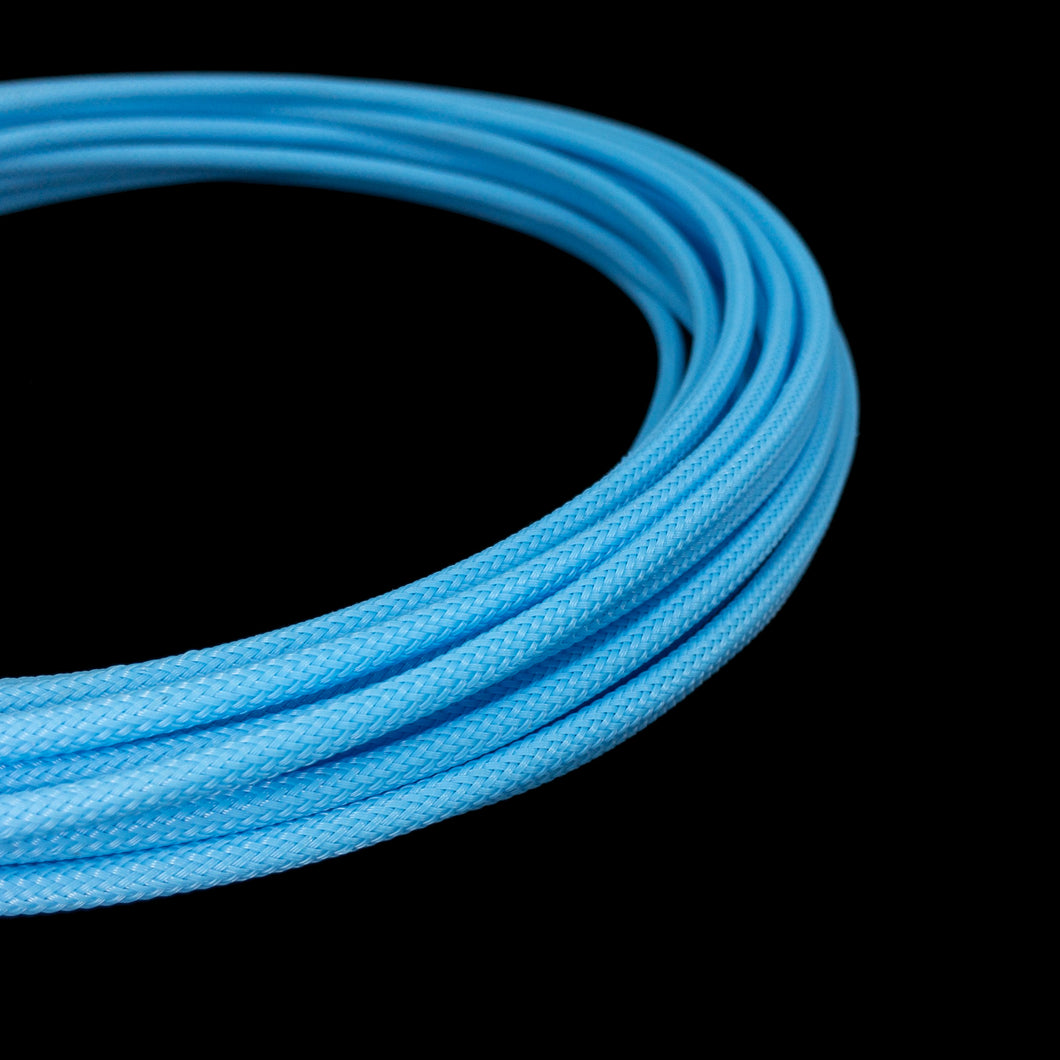 PET Cable Braided Sleeve - Aqua Blue