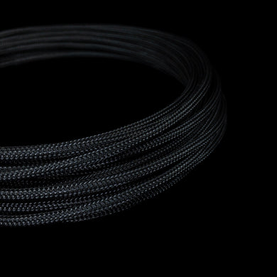 PET Cable Braided Sleeve - Black - 5/32in (4mm)