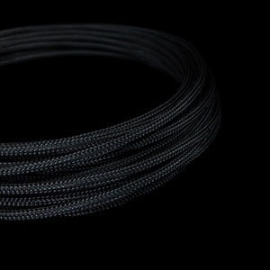 PET Cable Braided Sleeve - Black - 5/32in (4mm)