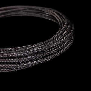 PET Cable Braided Sleeve - Carbon - 5/32in (4mm)