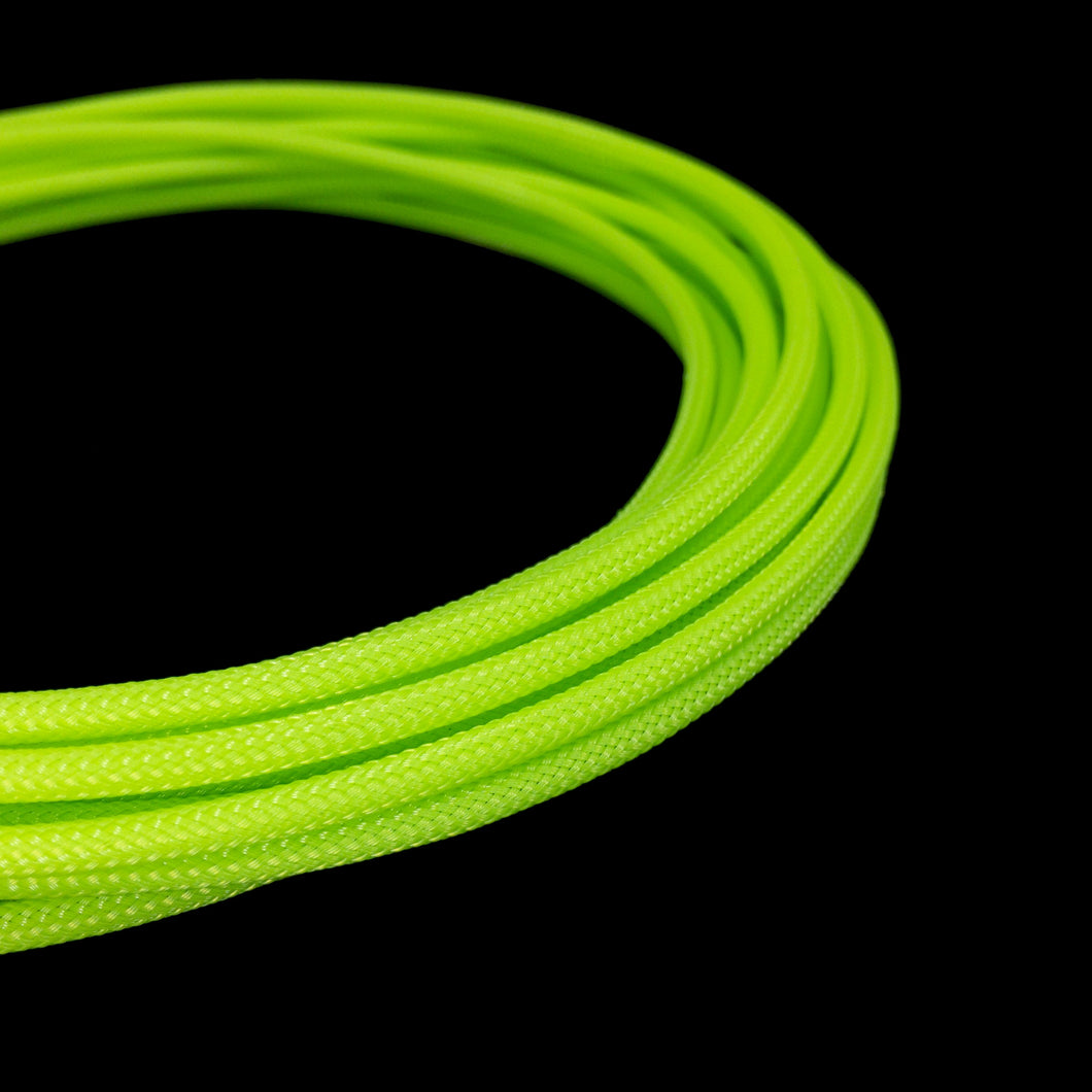 PET Cable Braided Sleeve - Mantis Green - 5/32in (4mm)