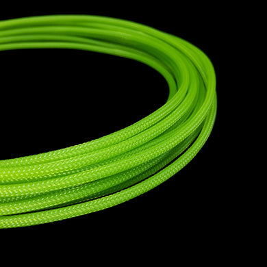 PET Cable Braided Sleeve - NV Green - 5/32in (4mm)