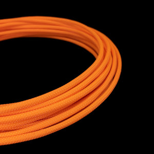 PET Cable Braided Sleeve - Orange - 5/32in (4mm)