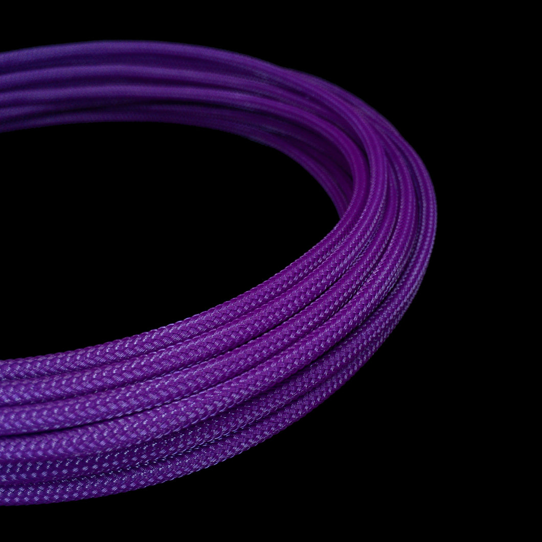 PET Cable Braided Sleeve - Purple - 5/32in (4mm) – PC Mods