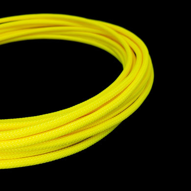 PET Cable Braided Sleeve - Shocker Yellow - 5/32in (4mm)