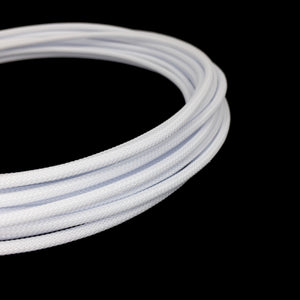 PET Cable Braided Sleeve - White - 5/32in (4mm)